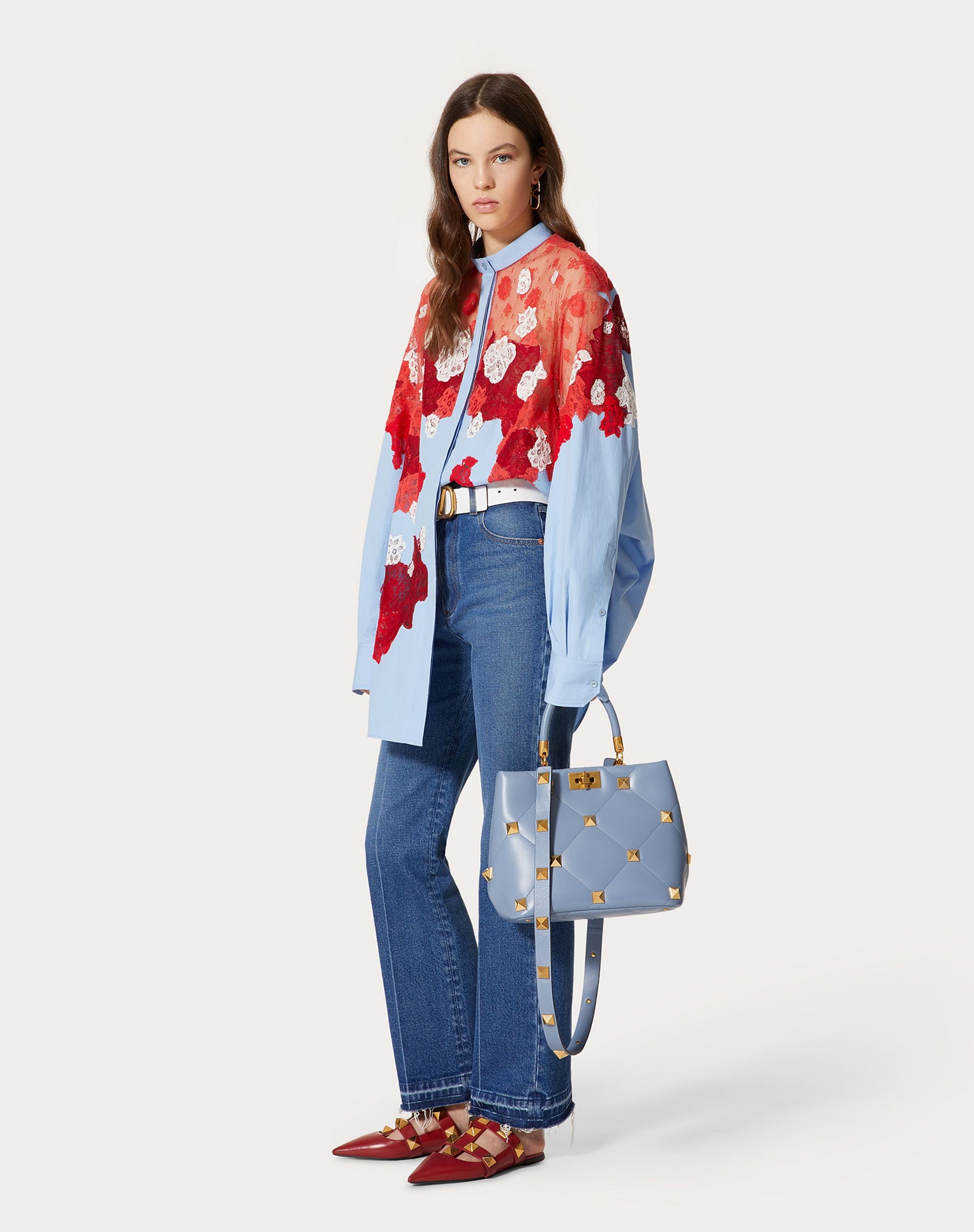 EMBROIDERED COTTON POPLIN SHIRT - 2