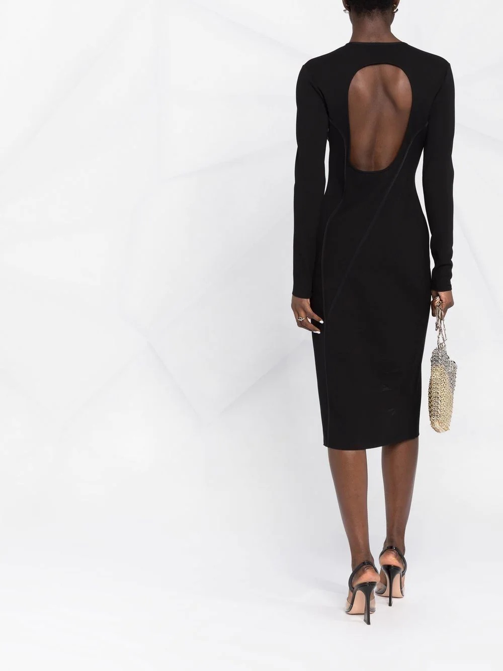 keyhole detail midi dress - 6