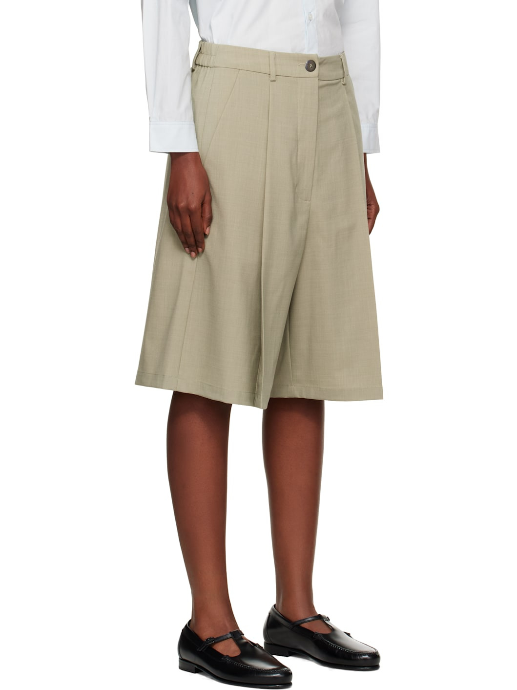 Green Tailoring Bermuda Shorts - 2