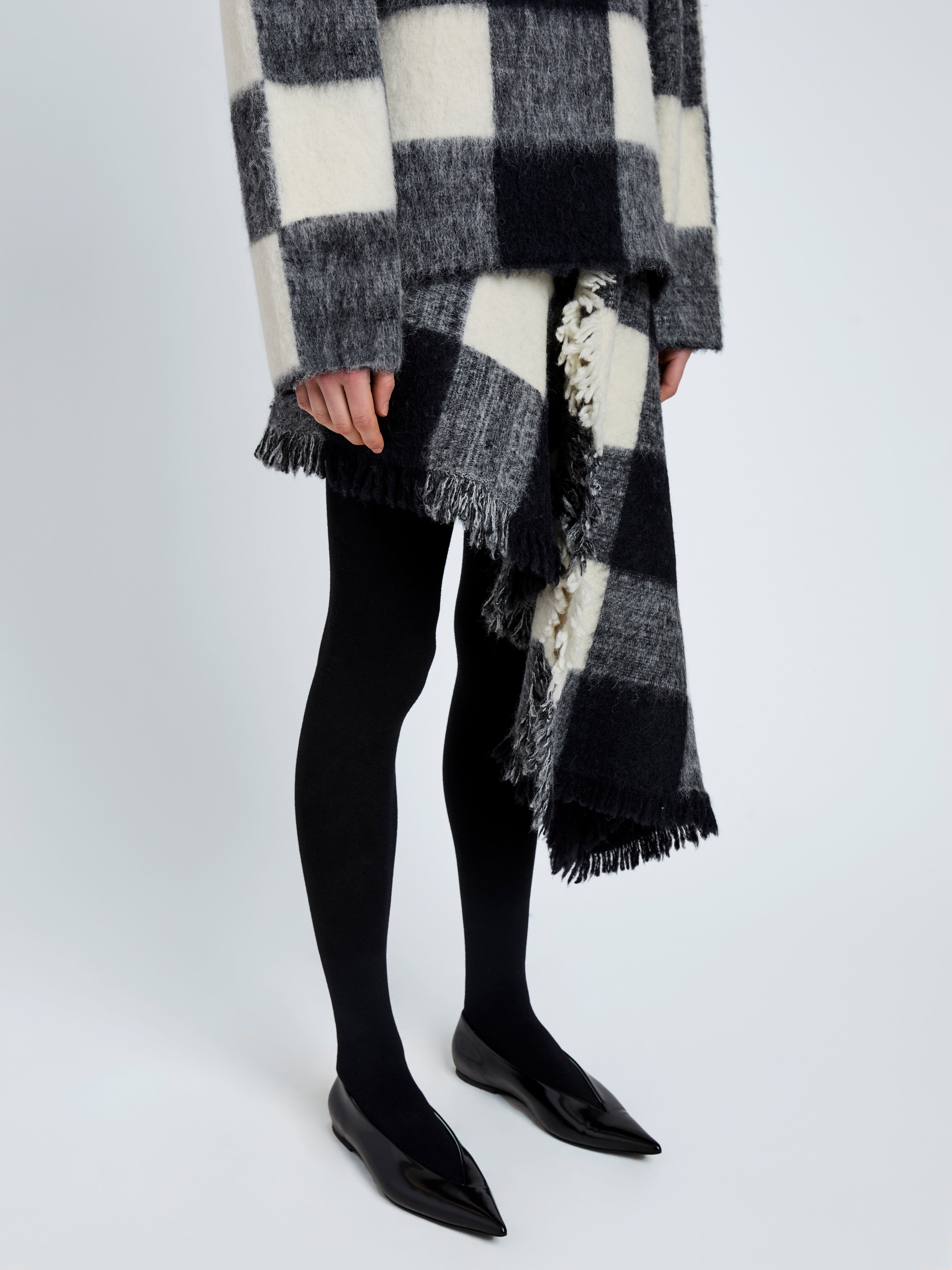 Kai Skirt in Brushed Glenplaid Knit - 5