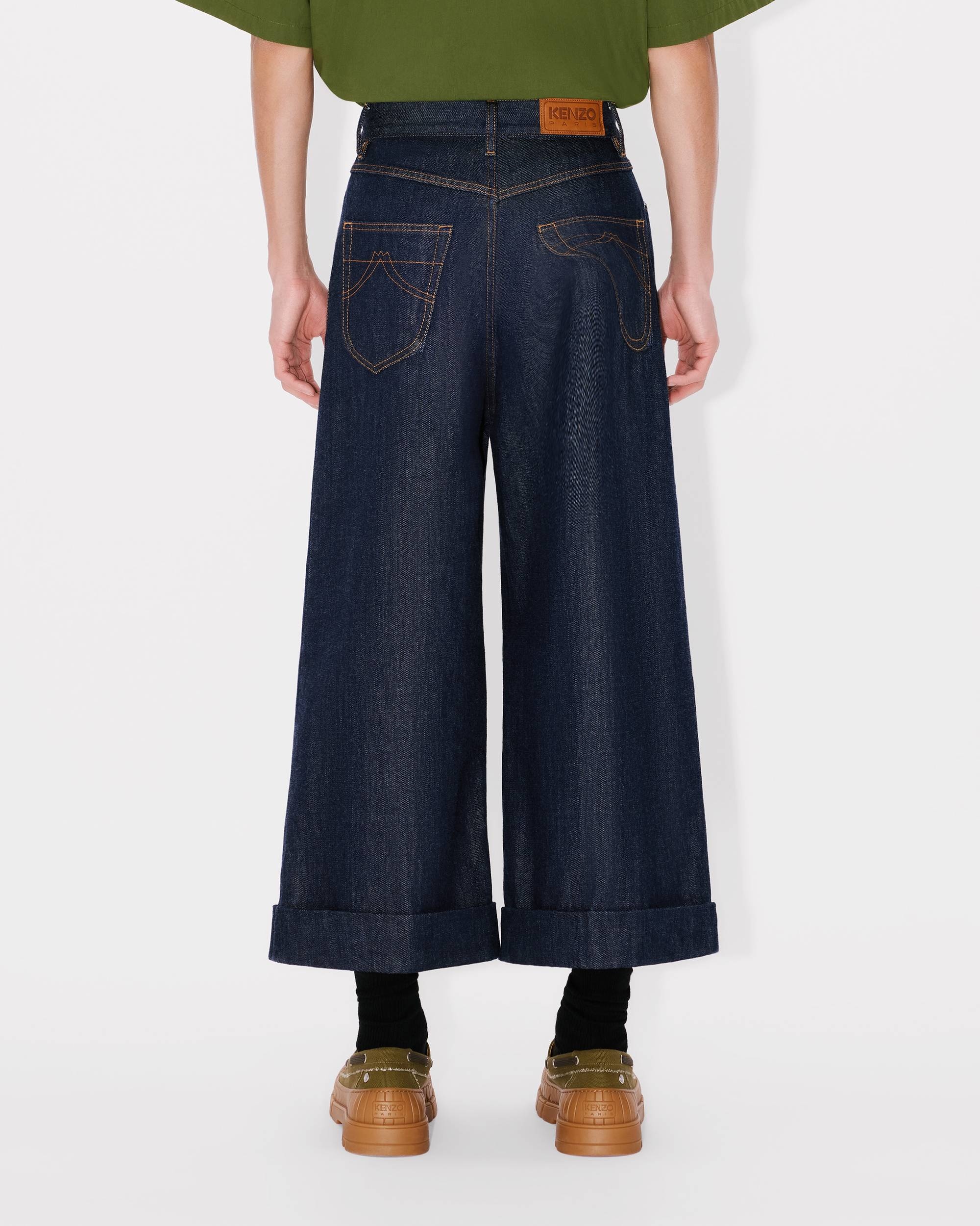 Three quarter buggy jeans in japanese denim - 4