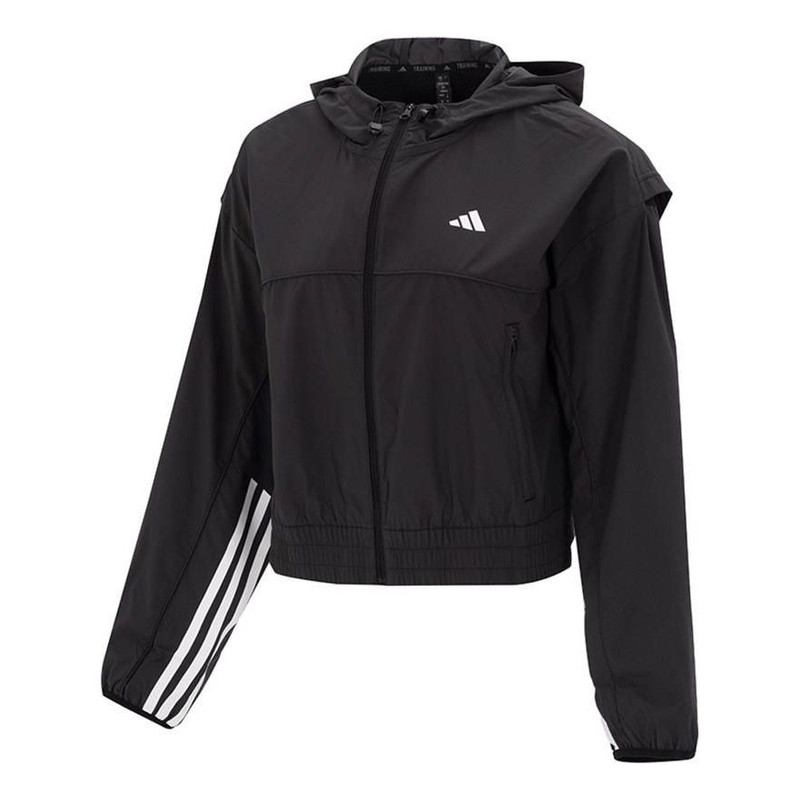 (WMNS) adidas WIND.RDY Hyperglam Windbreaker 'Black' IL6977 1