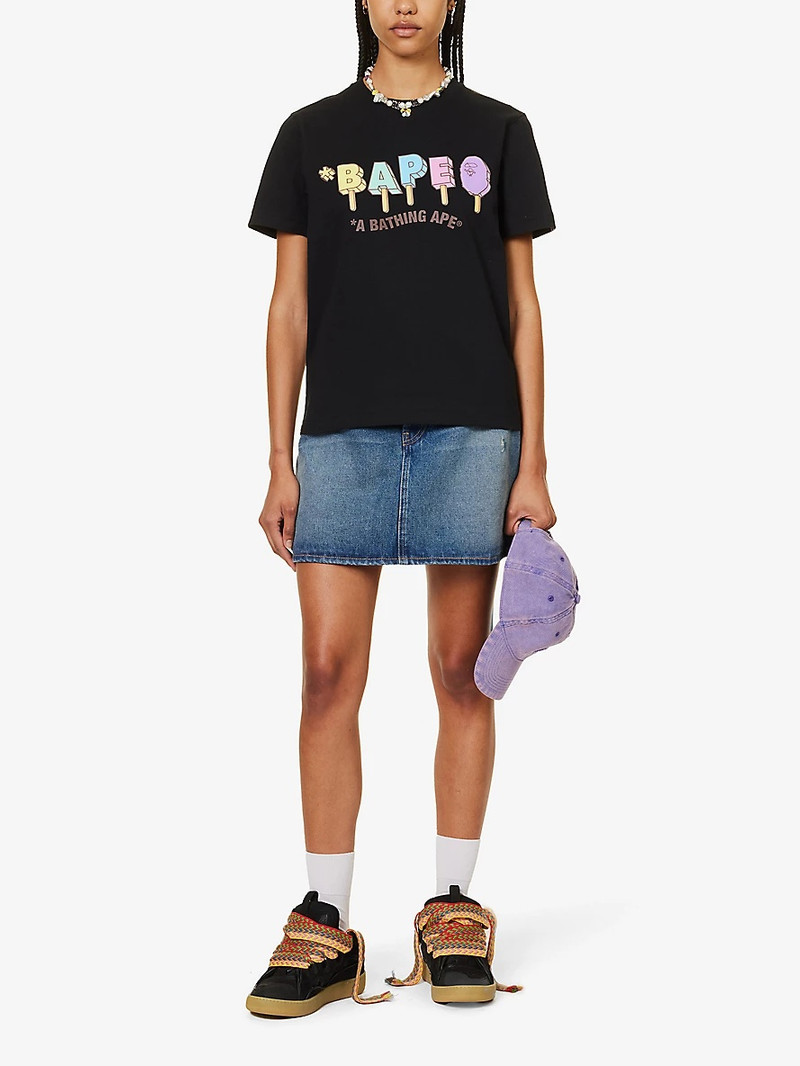 A BATHING APE® Popsicle graphic-print cotton-jersey T-shirt outlook