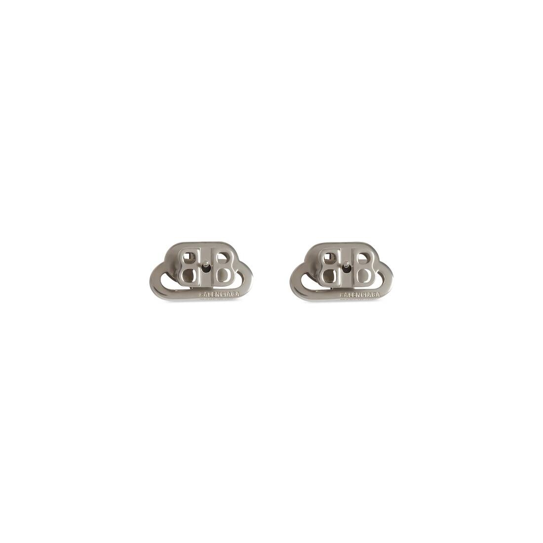 Women's Bb Xs Stud Earrings in Crystal/silver - 2