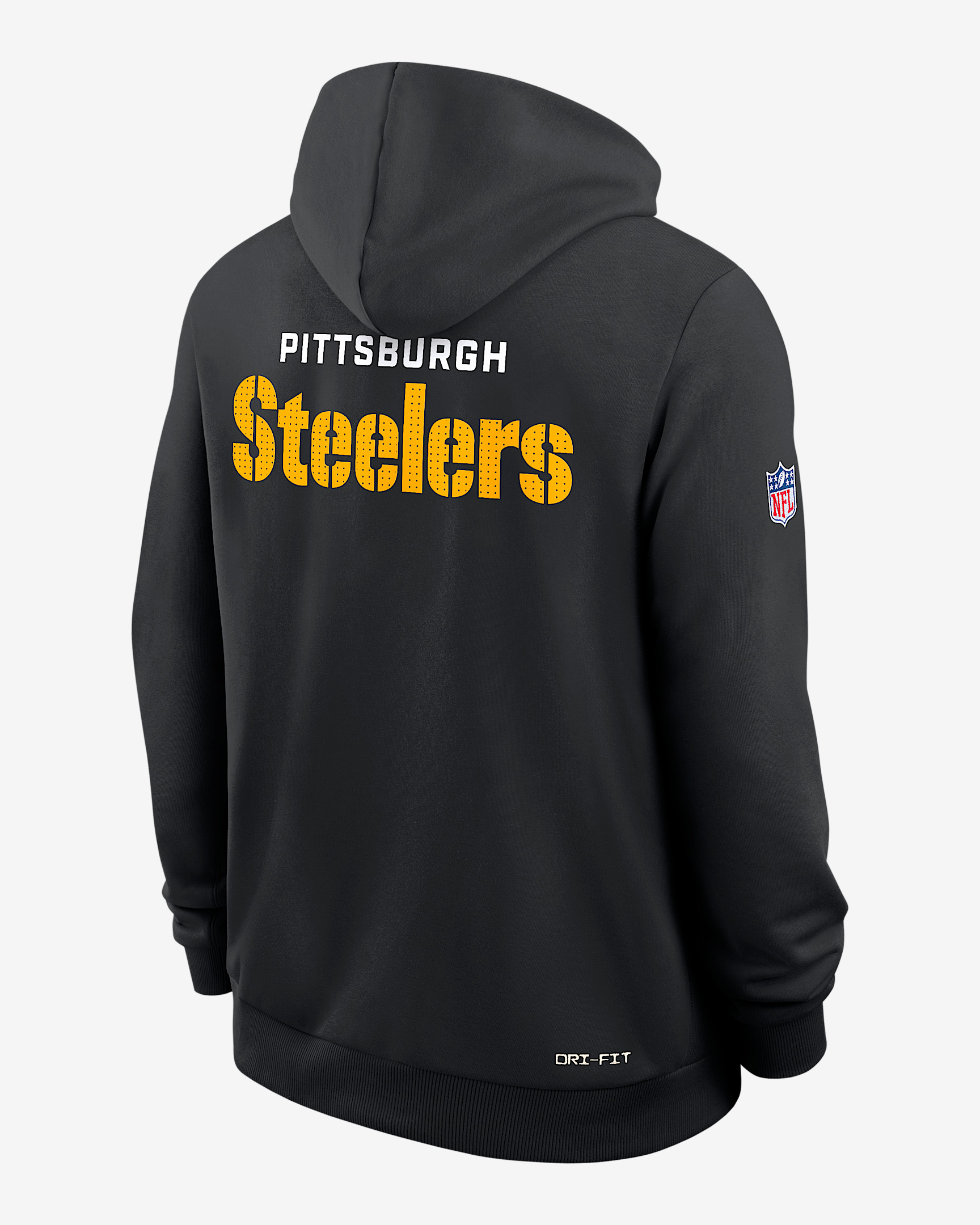 Pittsburgh Steelers Initial Home Sideline Men's Nike Dri-FIT NFL Pullover Hoodie - 2