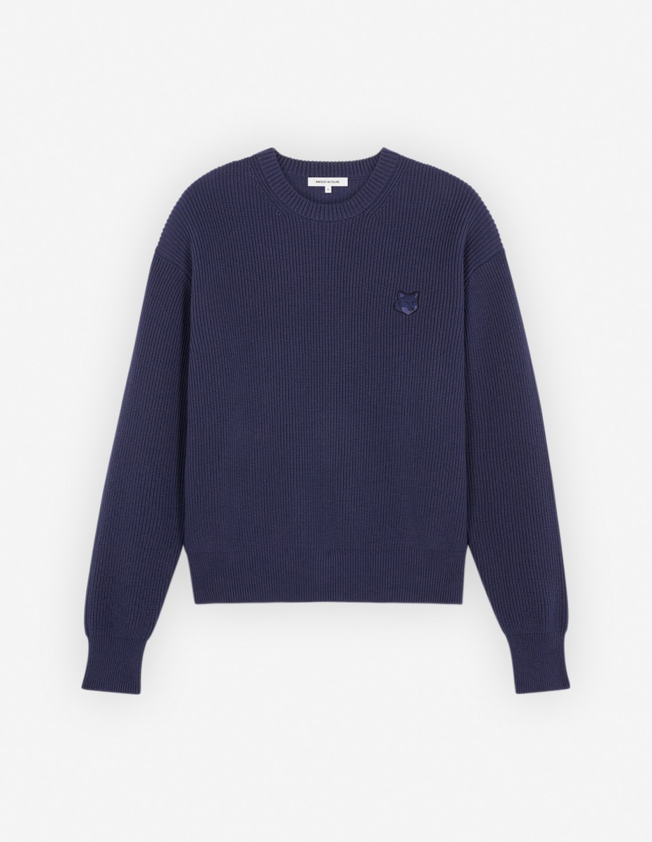BOLD FOX HEAD PATCH COMFORT RIBBED JUMPER - 1