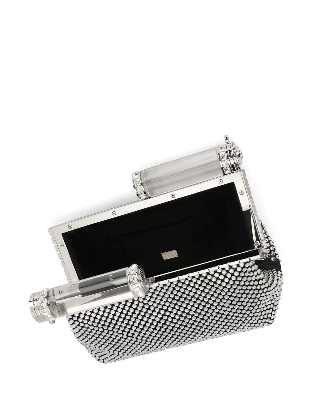 crystal-embellished clutch bag - 5