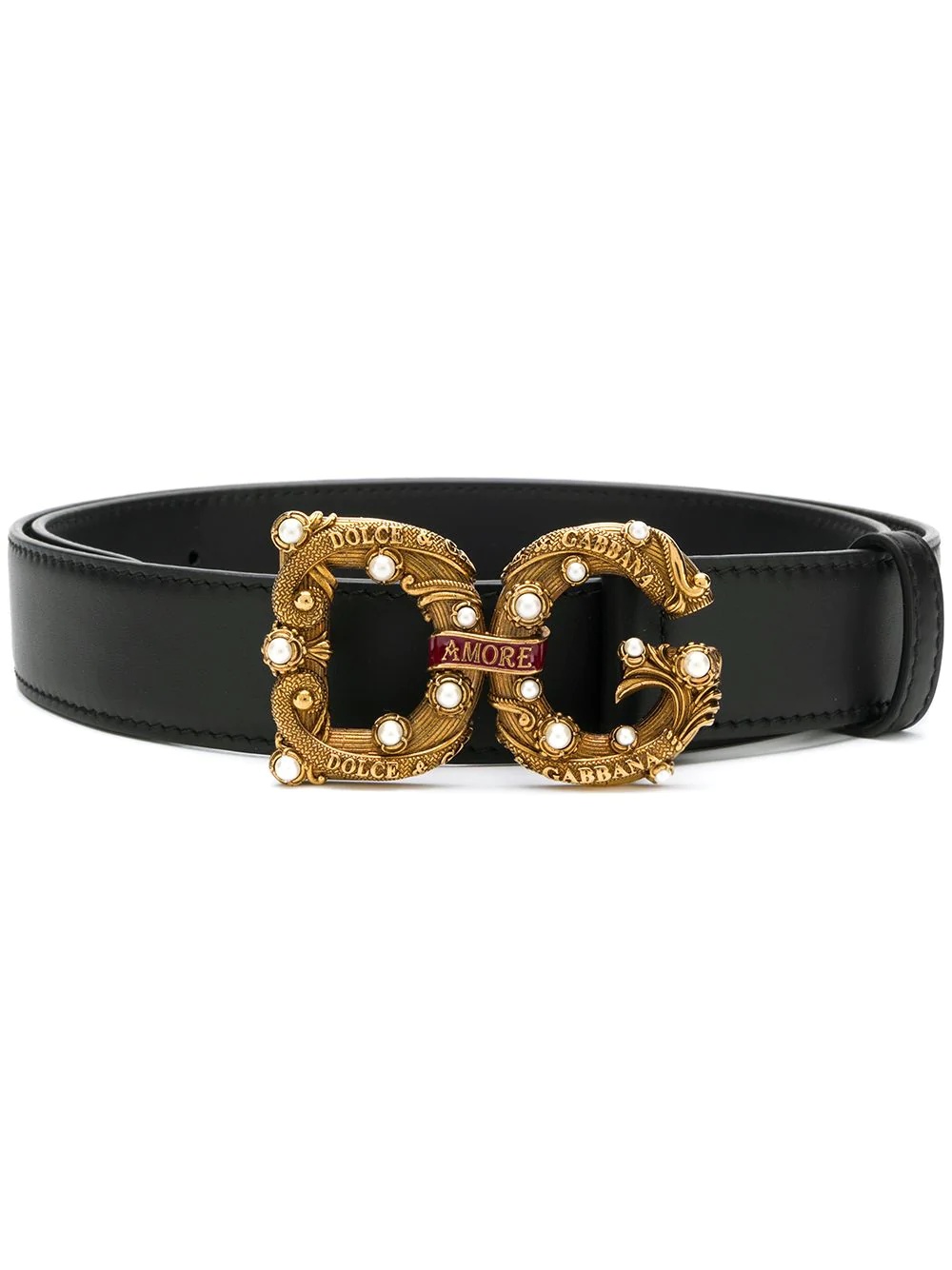 DG Amore logo buckle belt - 1