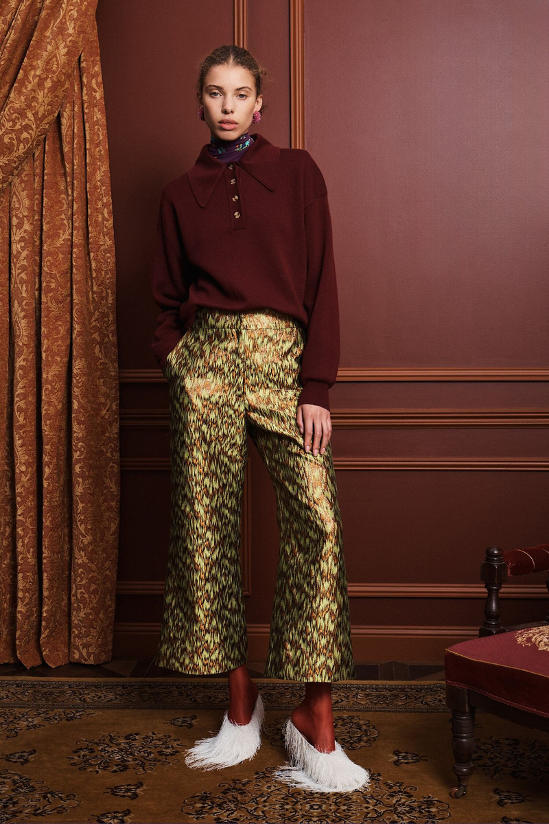 ALÉMAIS Claudia Plum Knit Polo outlook