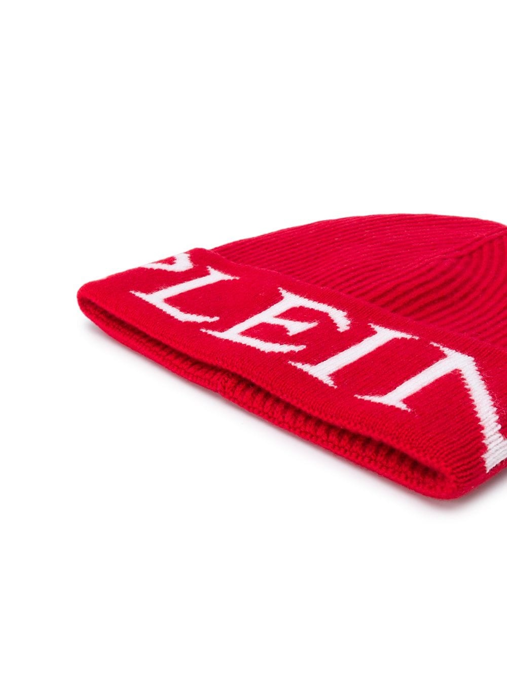 logo-intarsia beanie - 2