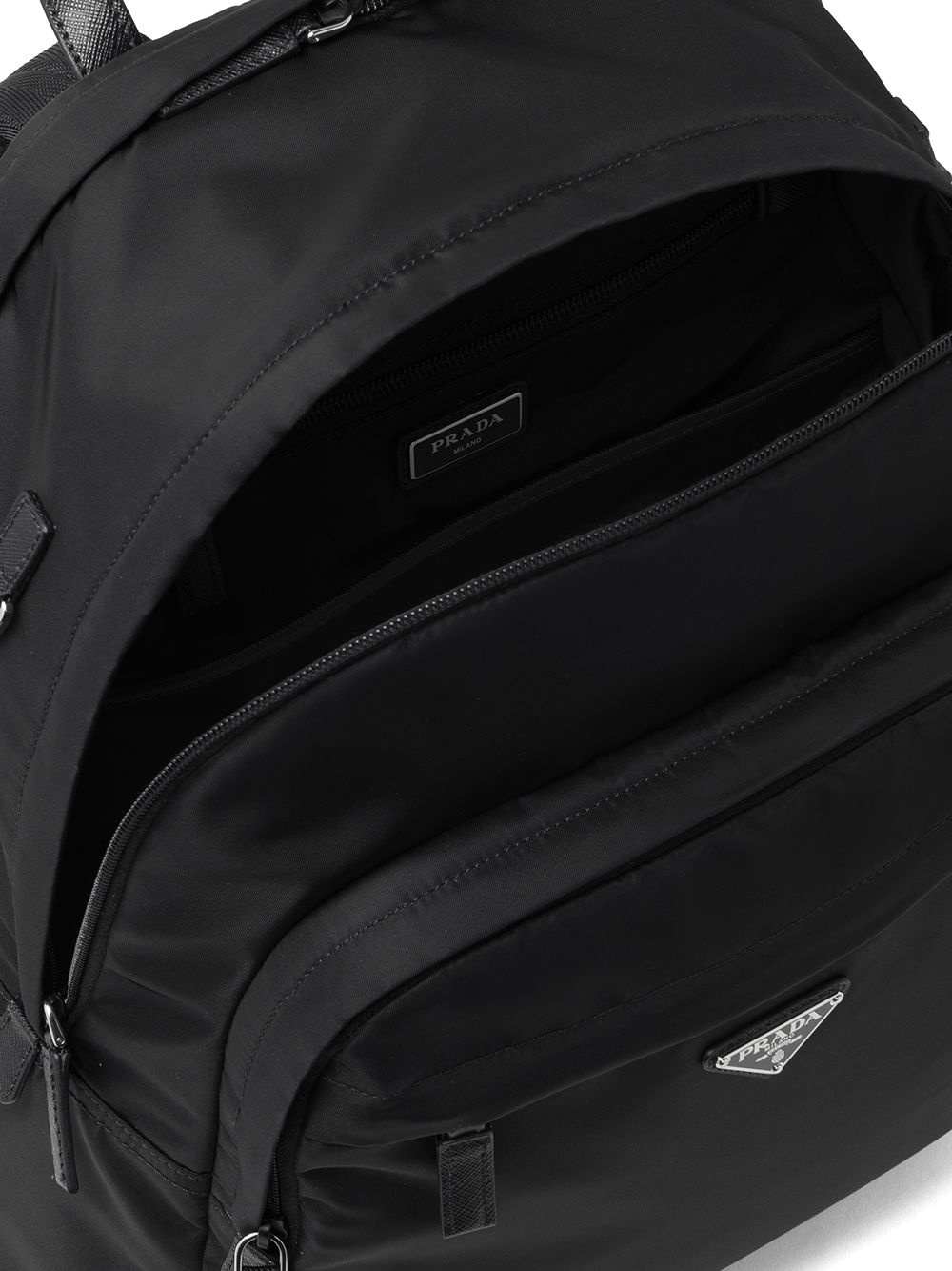 Re-Nylon logo-plaque backpack - 5