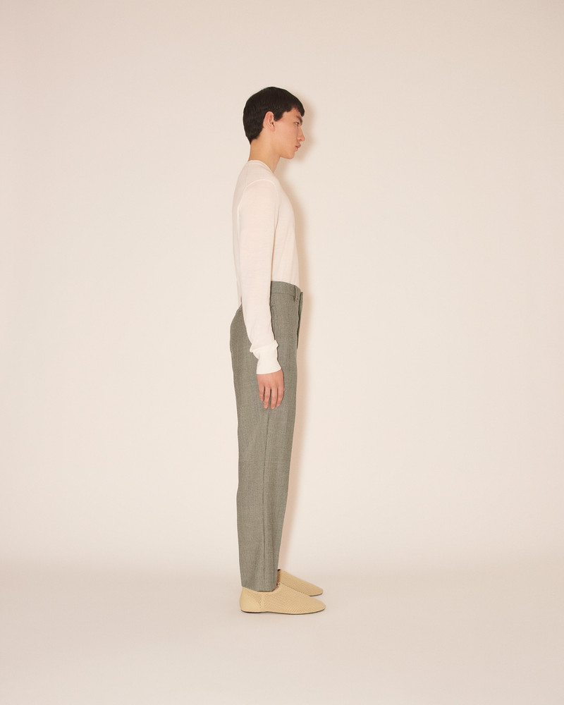 JUN - Straight-leg suit pants - Black/White 4