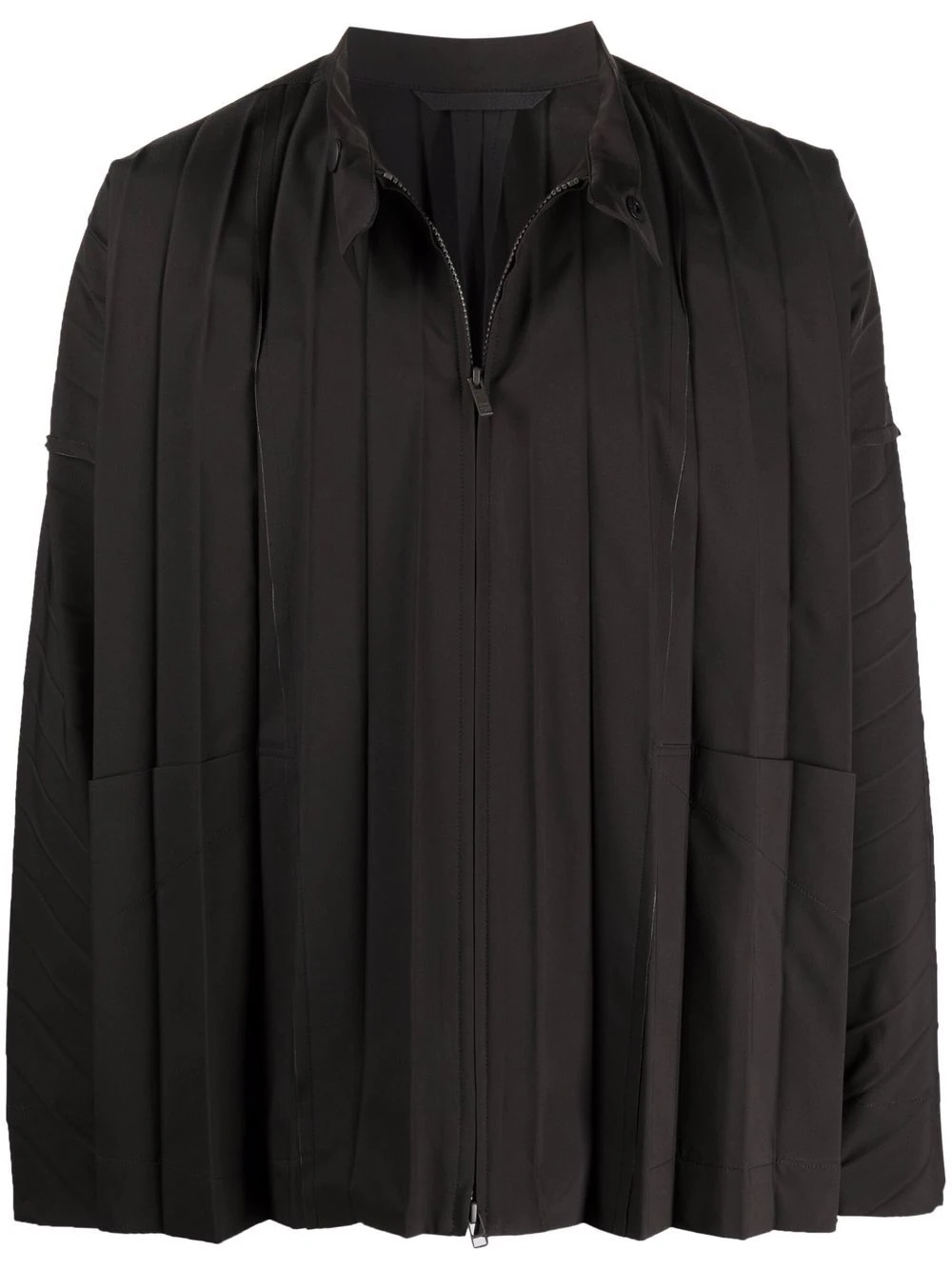 lightweight pleated jacket - 1