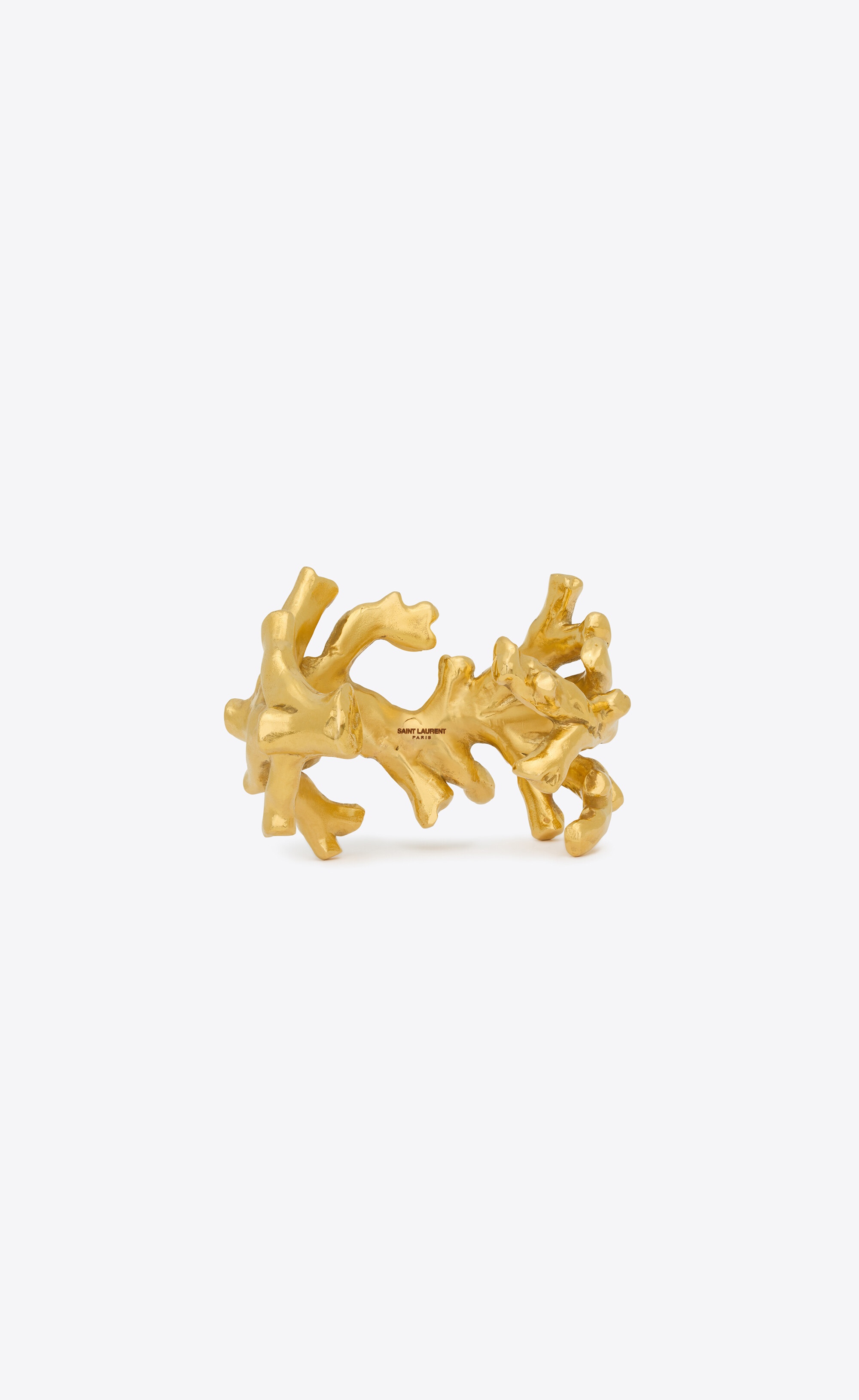 oversize coral cuff in metal - 5