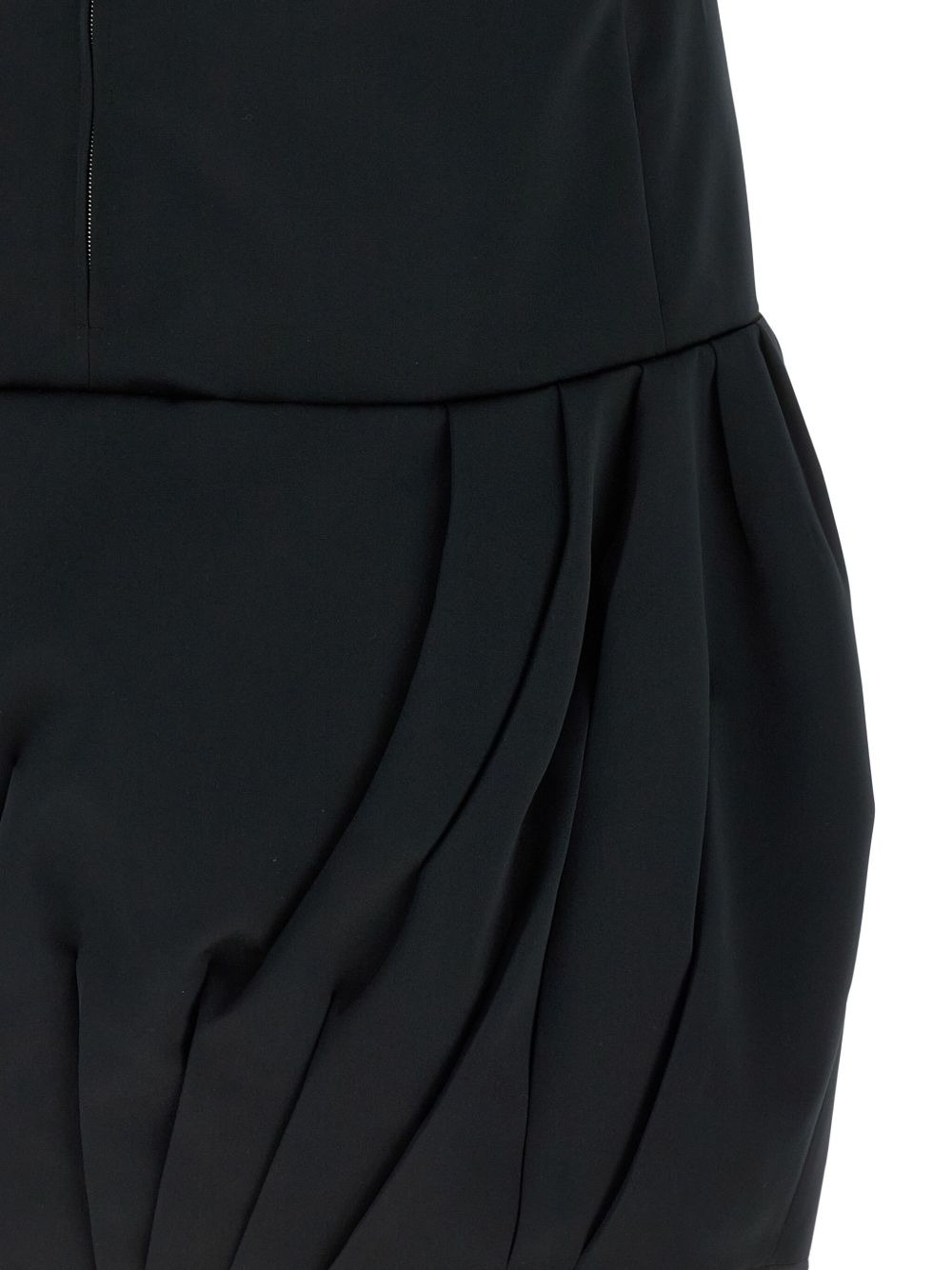 V-neck balloon-skirt mini dress - 4
