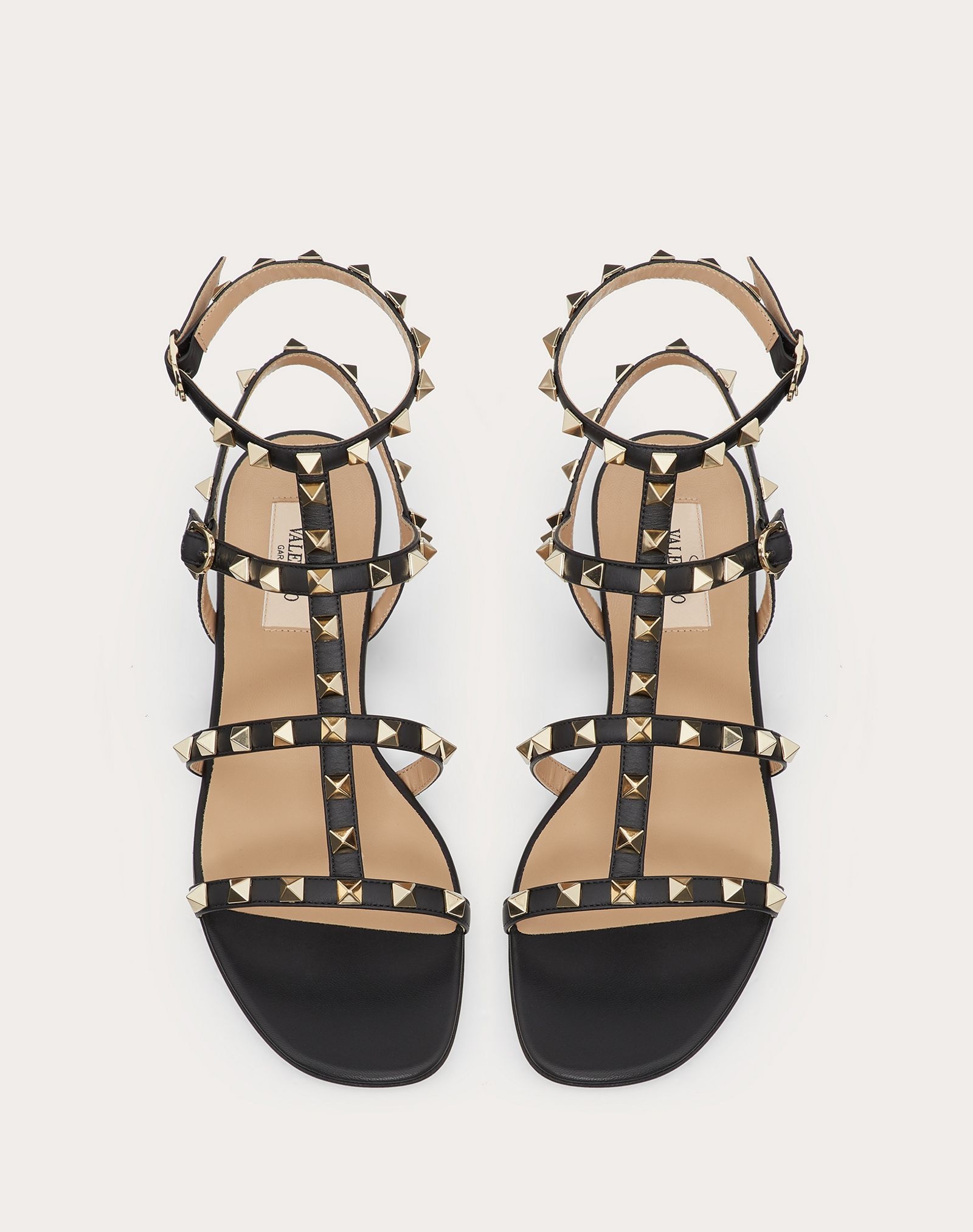 Patent Cage Rockstud Flat Sandal - 4