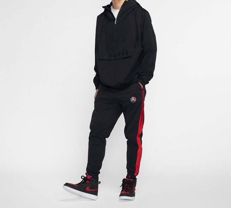 Air Jordan Sport DNA Half Zipper Woven Pullover Hooded Jacket Black CD5729-084 - 3