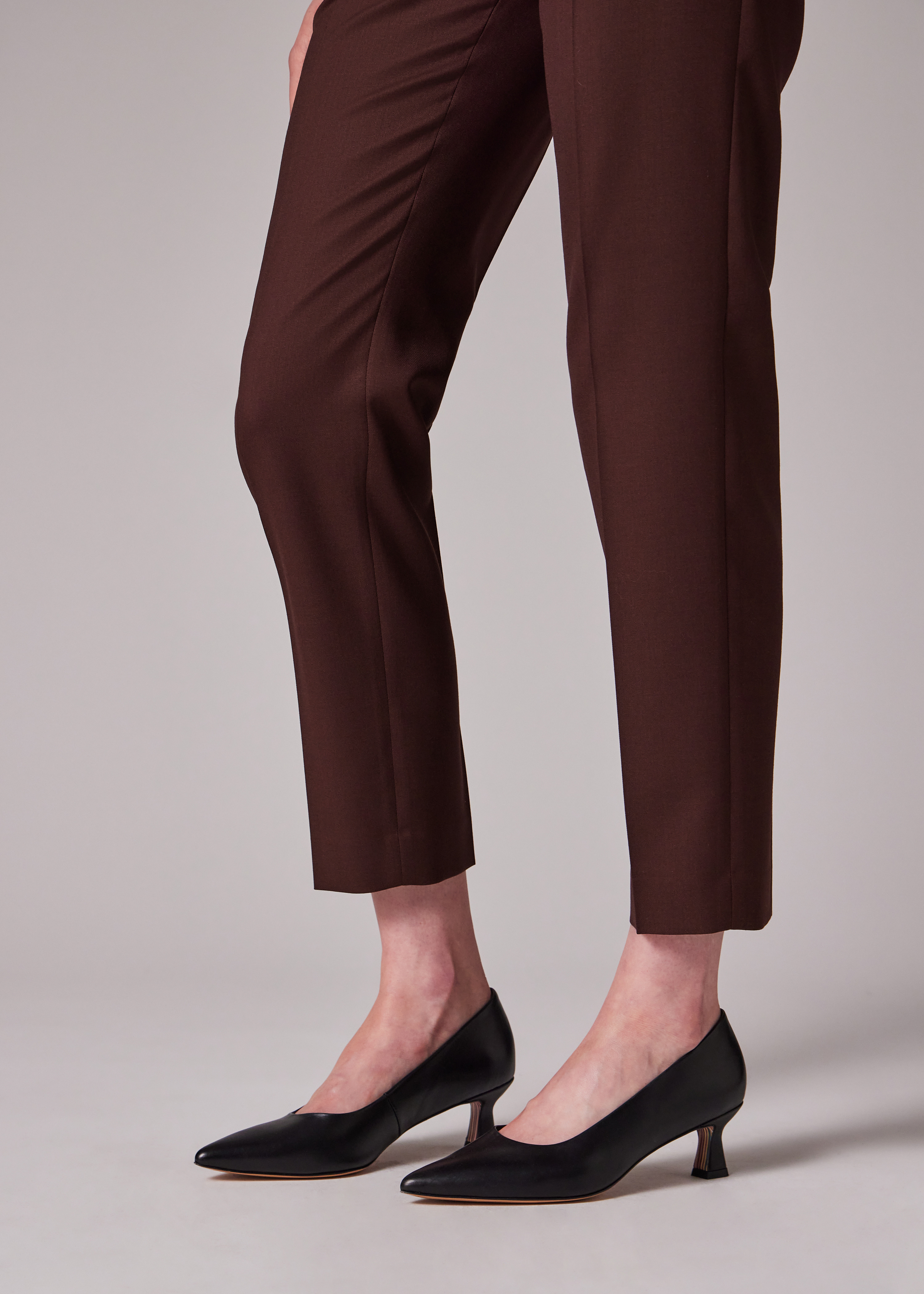 Women's A Suit To Travel In - Burgundy Wool Suit - 11