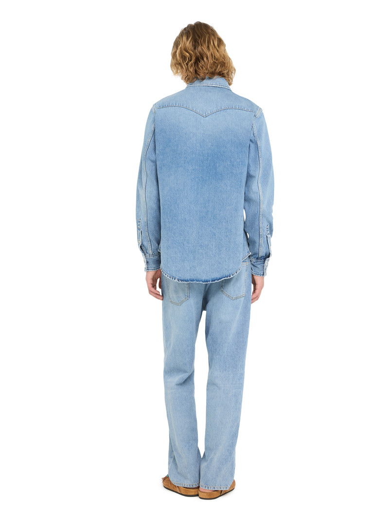 Light Wash Denim Shirt 6