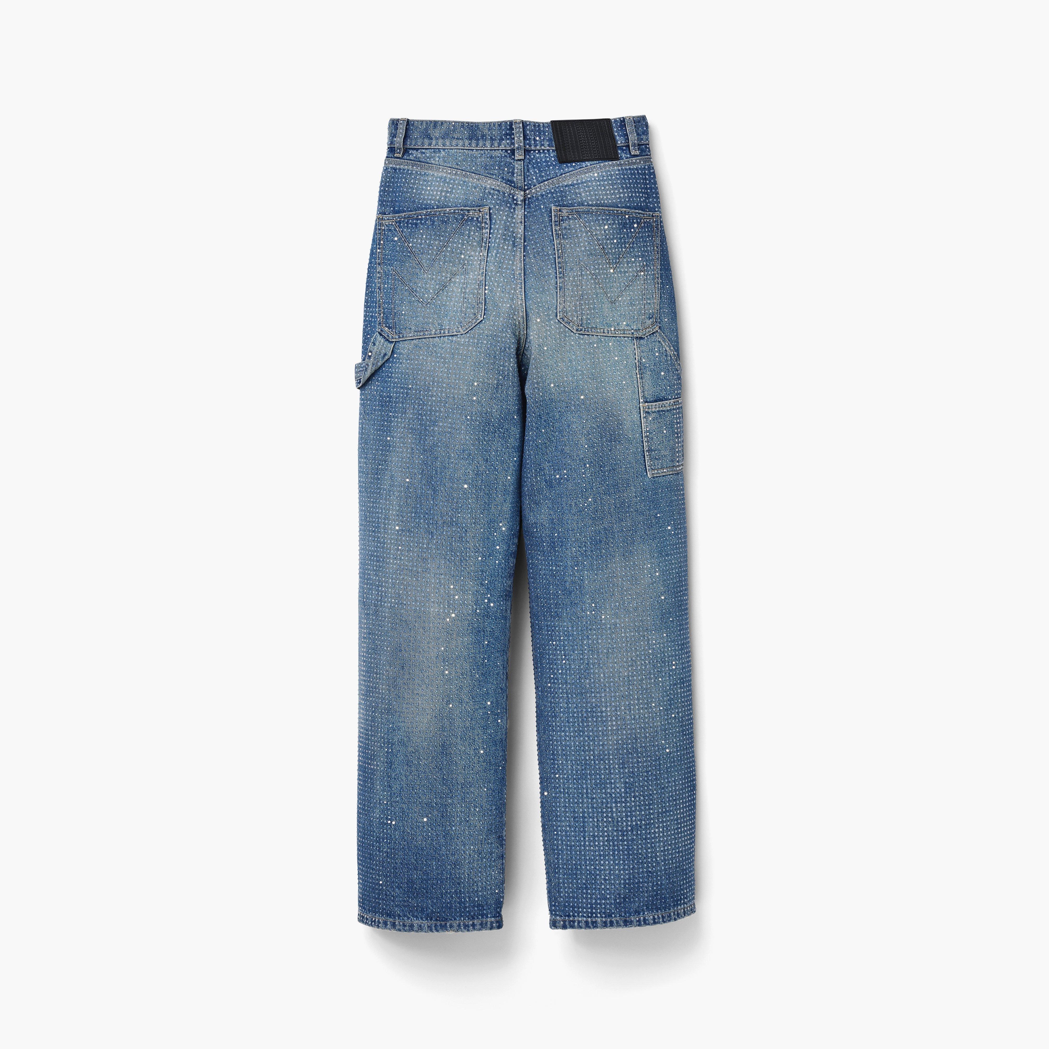 CRYSTAL DENIM OVERSIZED JEAN - 5