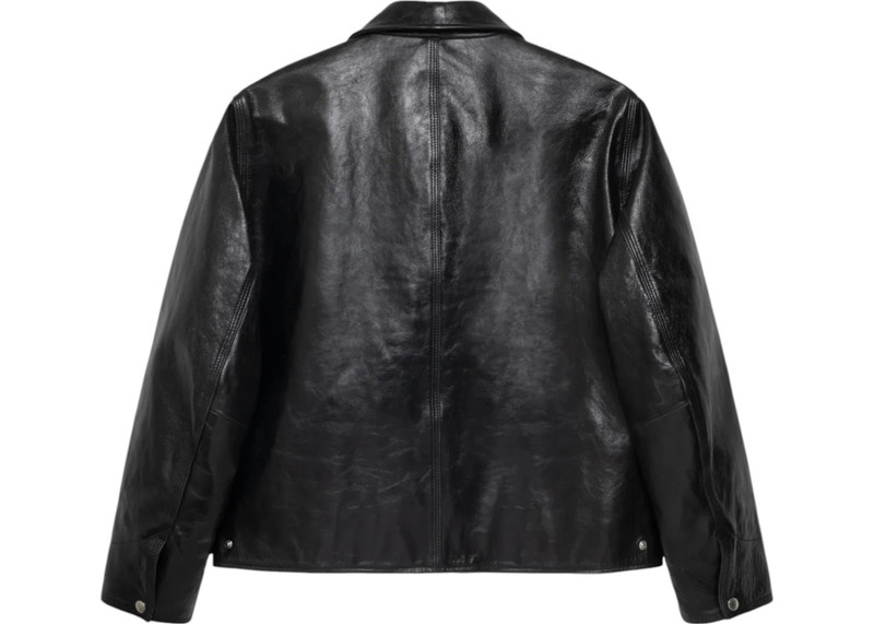 Stüssy Stussy Leather Garage Jacket Black outlook