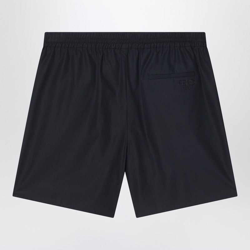 Fendi Black Cotton Bermuda Shorts Men - 2