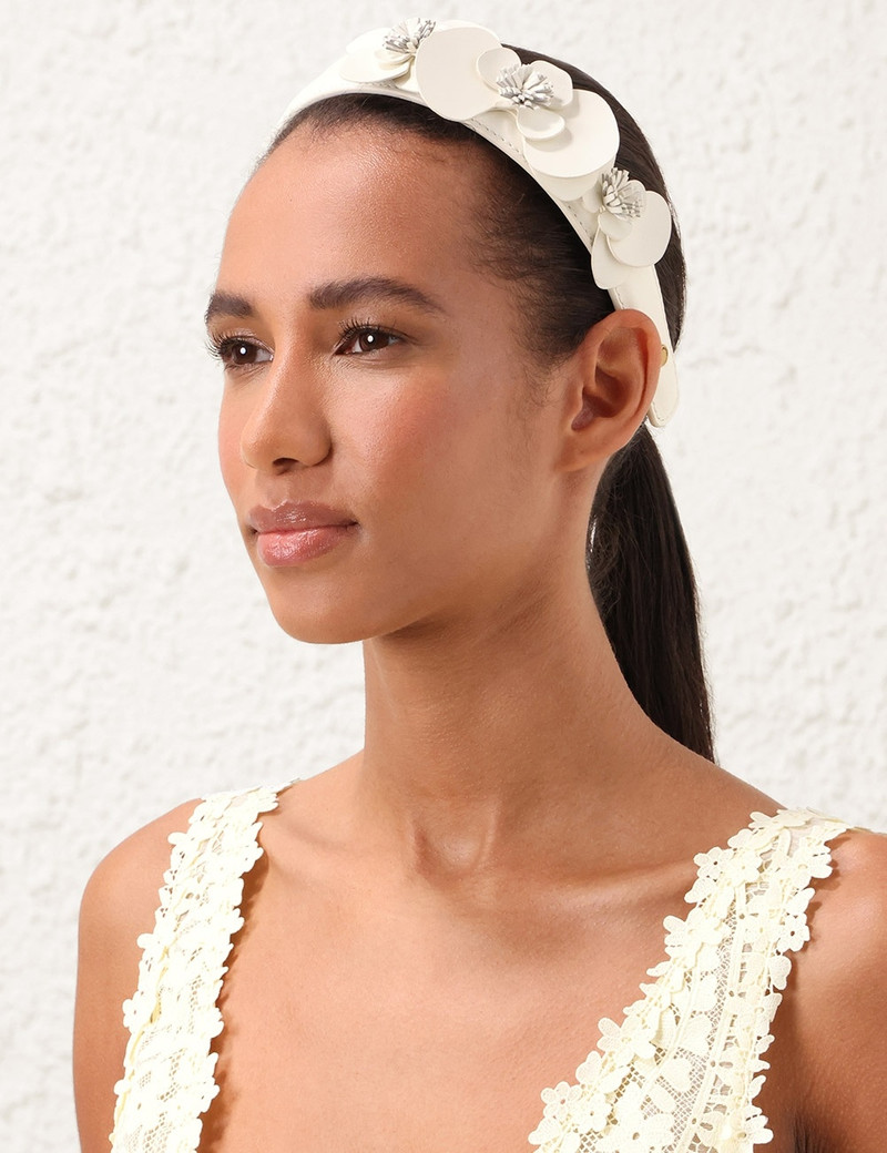 Zimmermann ORCHID LEATHER HEADBAND outlook