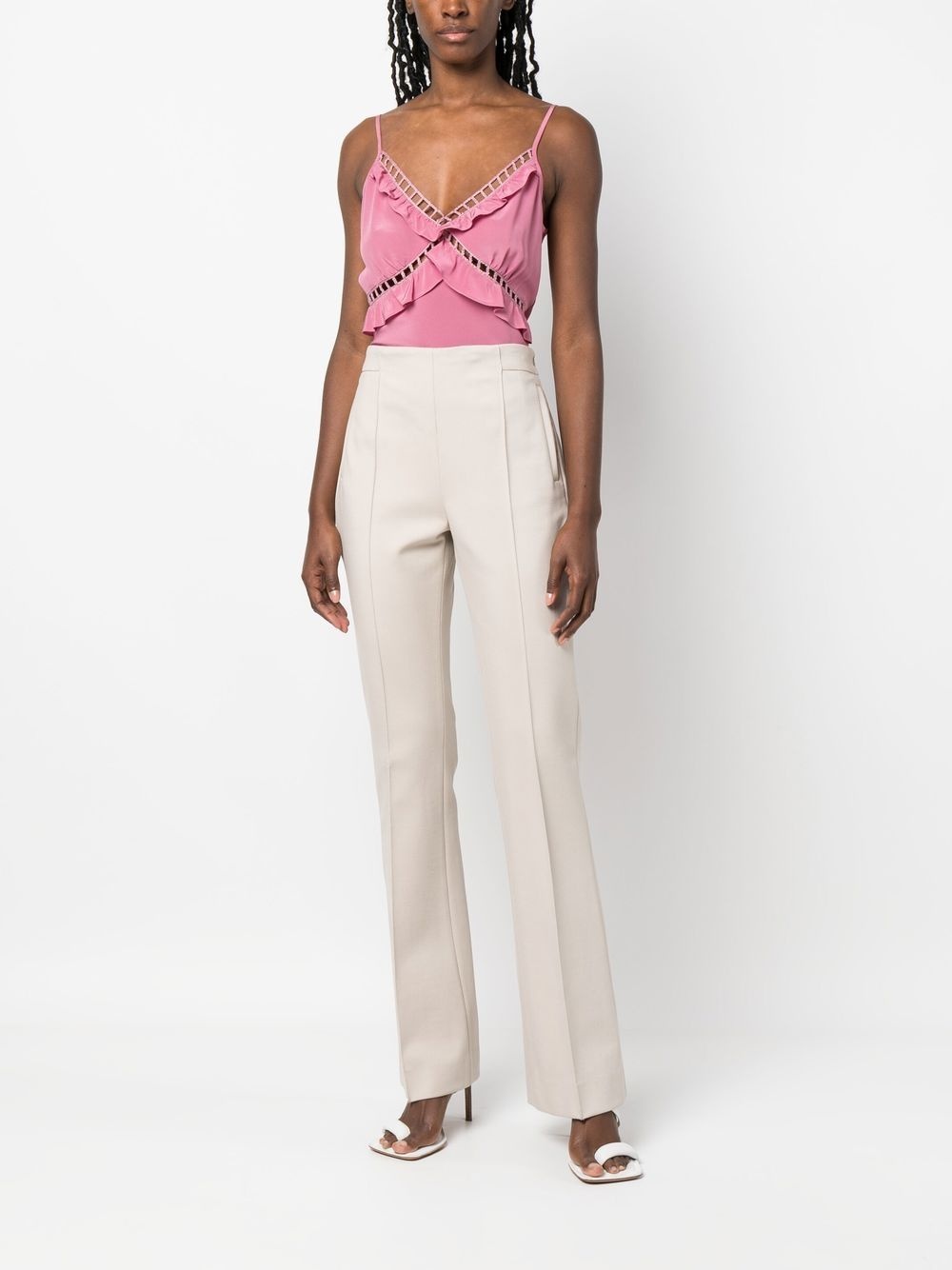 silk strappy vest top - 2
