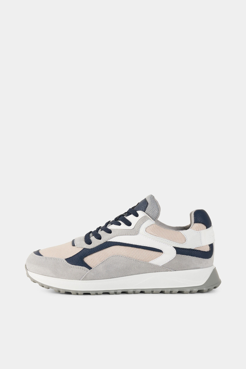 Michigan sneaker in Gray/navy blue/pink 1