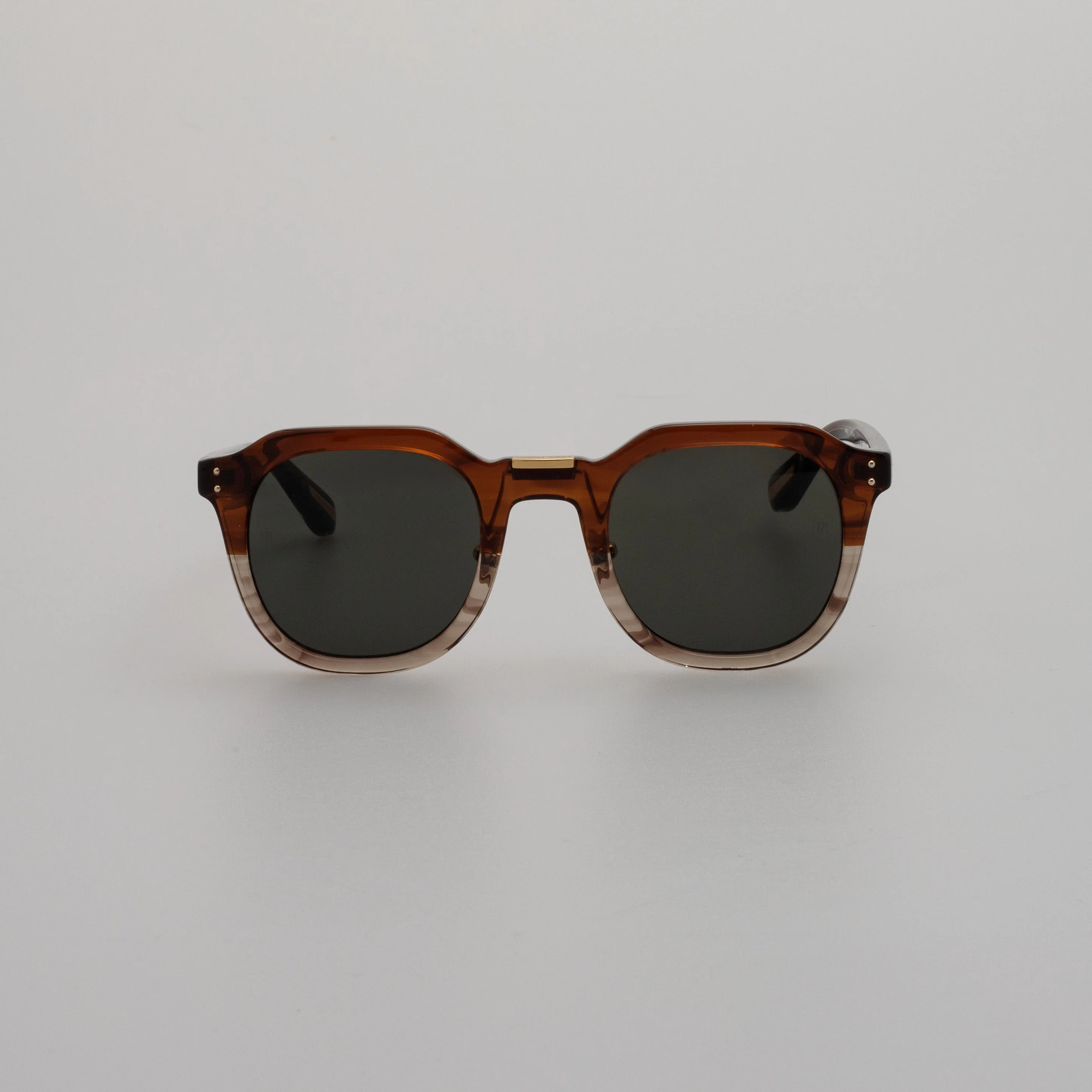 MEN'S FLETCHER ANGULAR SUNGLASSES IN CARAMEL HORN - 1