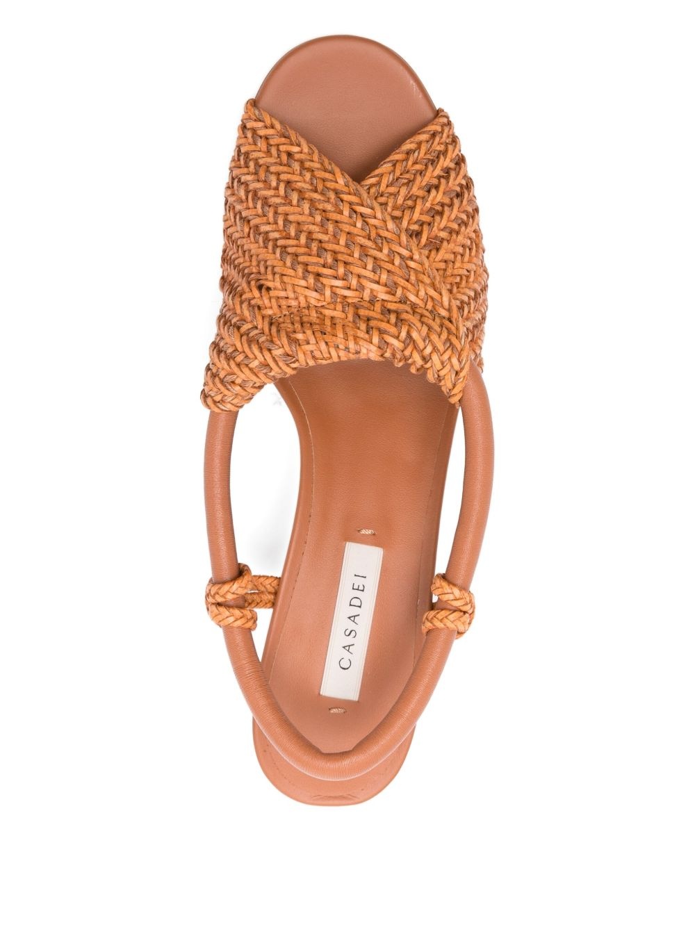 50mm Muny woven slingback sandals - 4