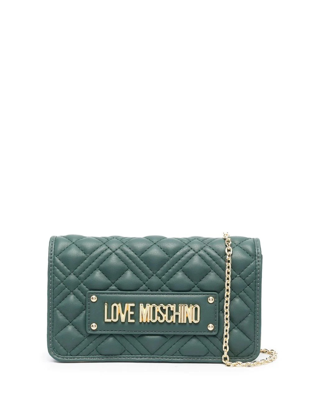 logo quilted bag - 1