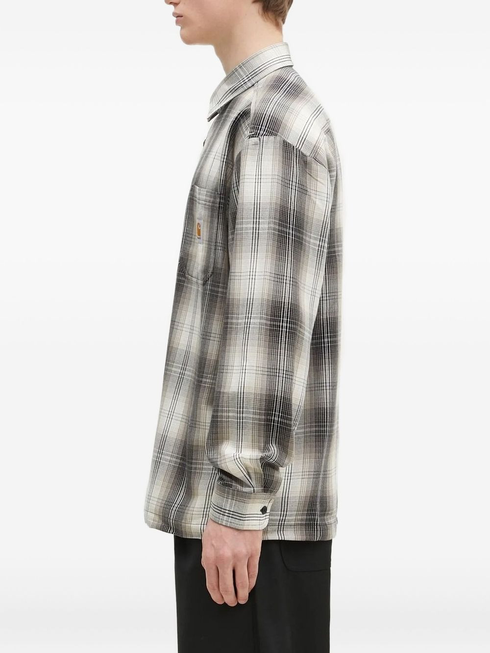 checked pocket shirt - 2