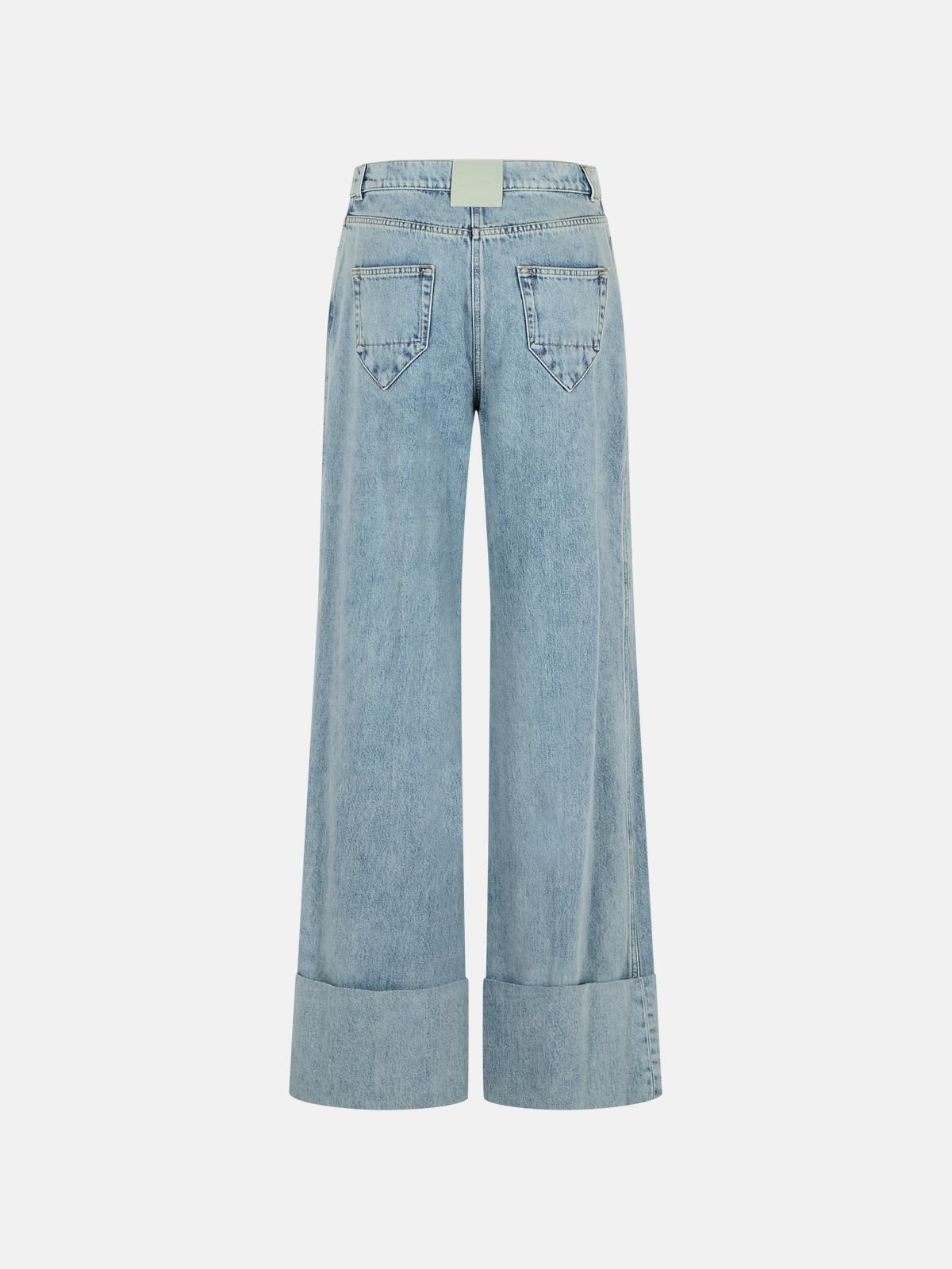 LIGHT BLUE DENIM JEANS - 3