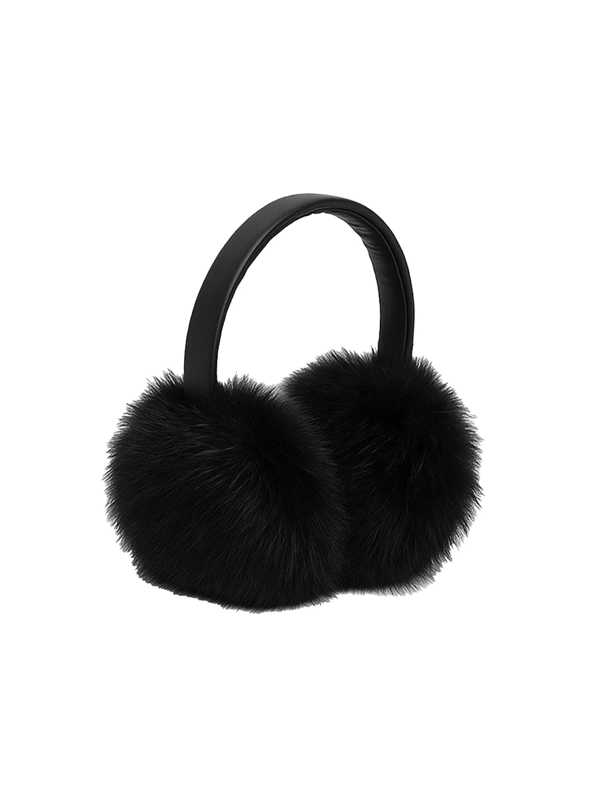 Women's Esme Faux Fur Earmuffs - Noir - 1