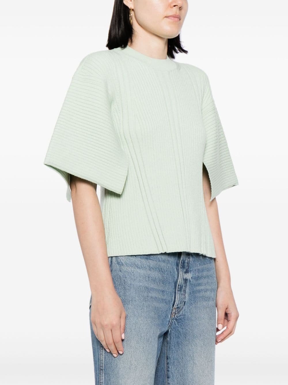 siltted-sleeve T-shirt - 3