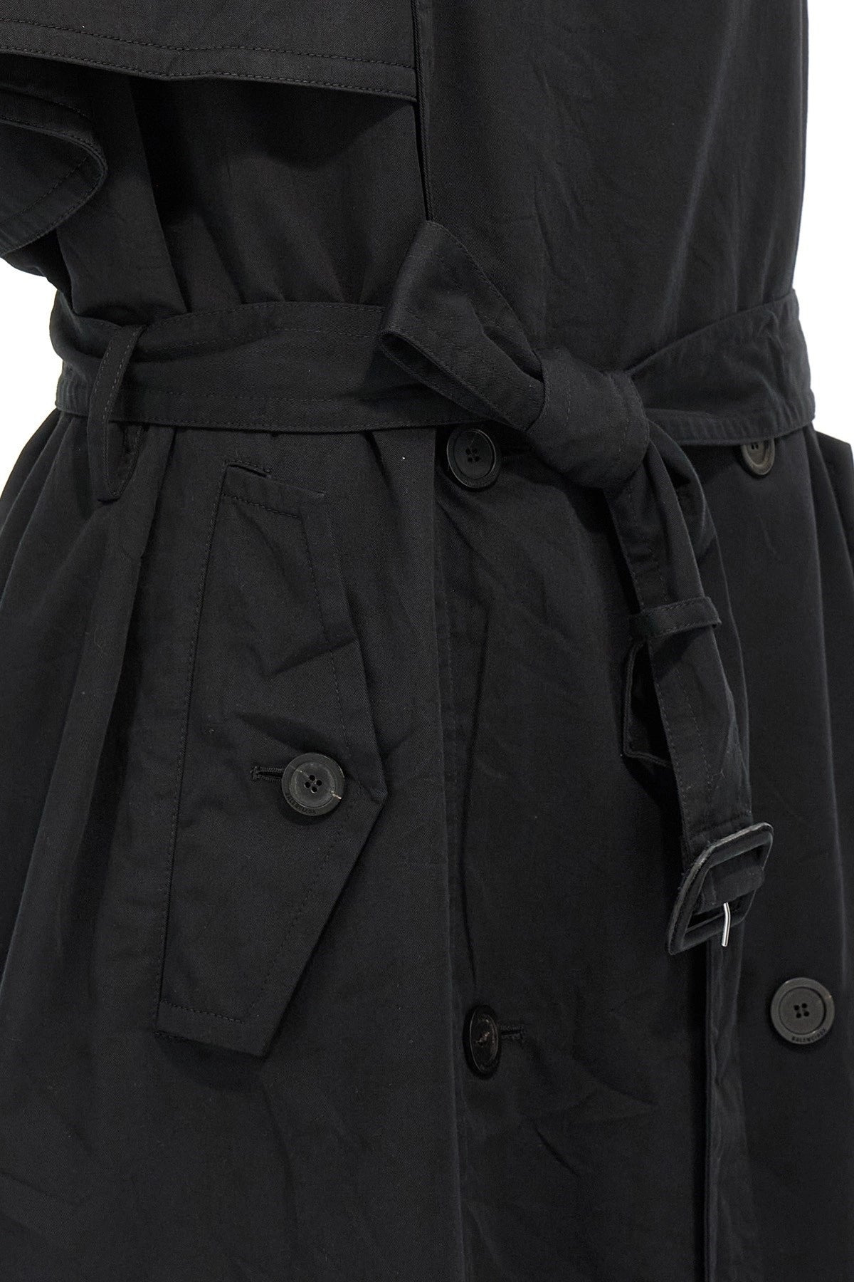 Balenciaga Women Stole Trench Coat - 4