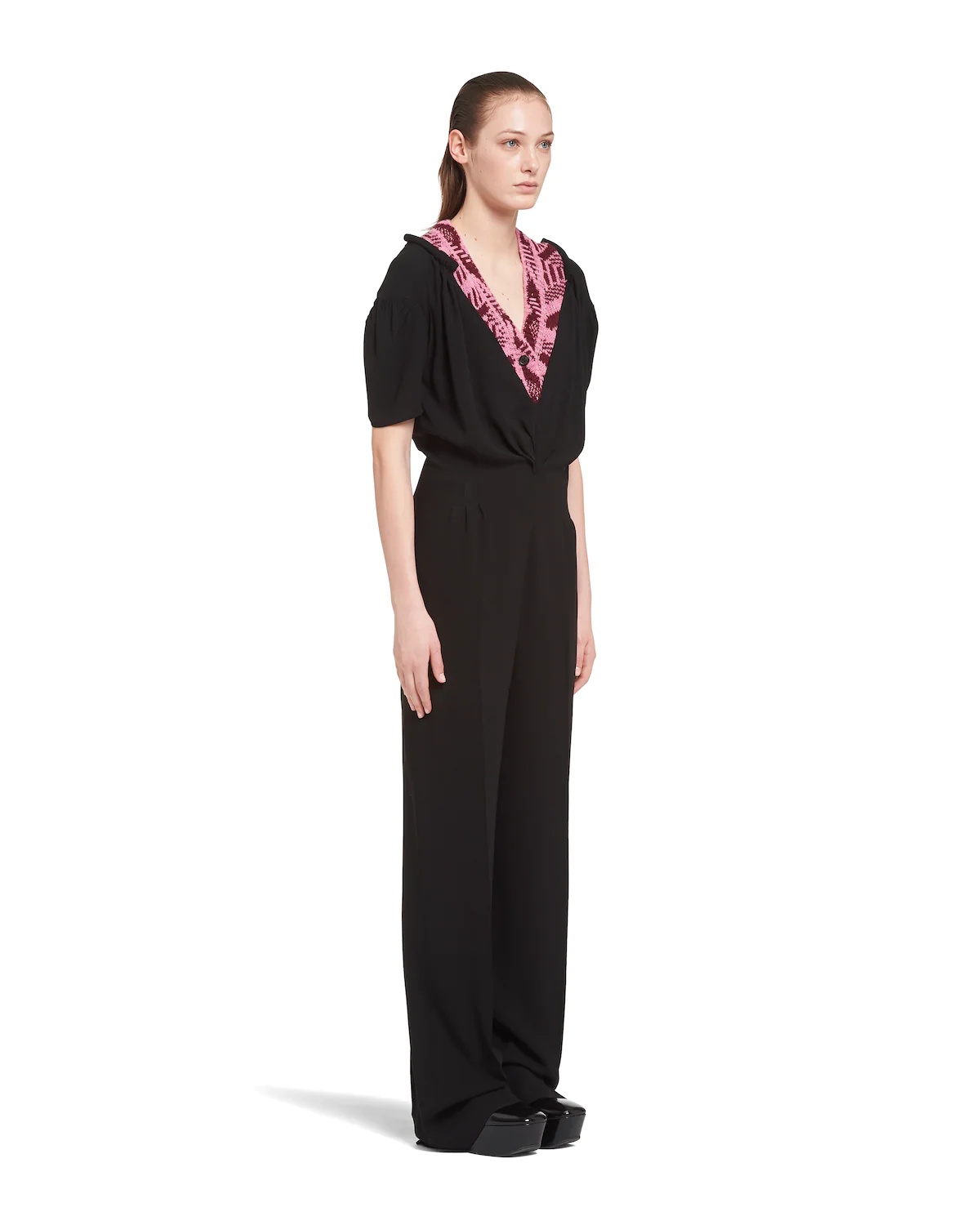 Sablé jumpsuit with jacquard detail - 3