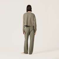 Miu Miu Garment-dyed gabardine pants | REVERSIBLE