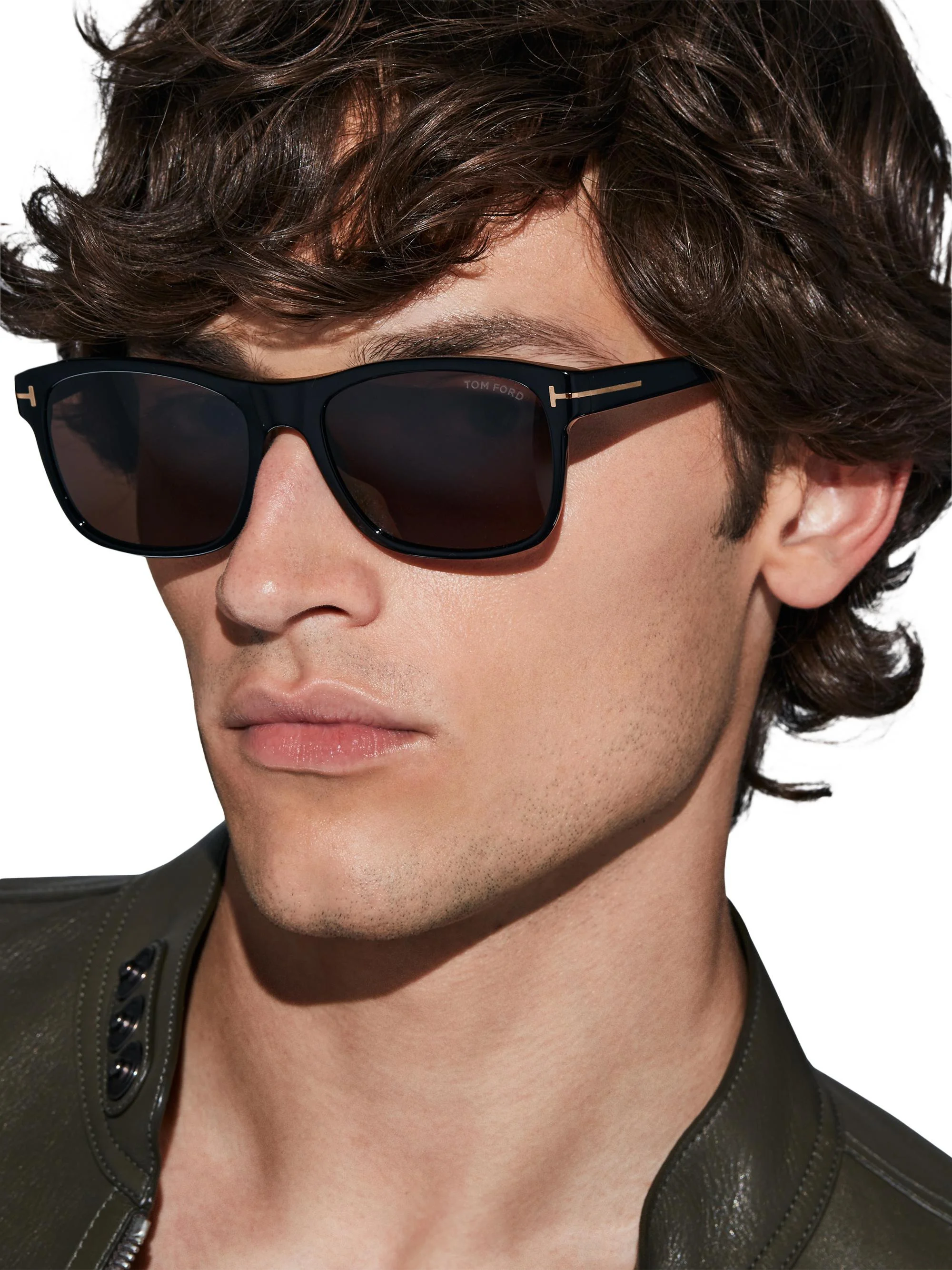 Men's 59MM Square Sunglasses - Matte Black Blue Smoke - 1