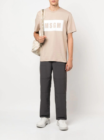 MSGM logo-print T-shirt outlook