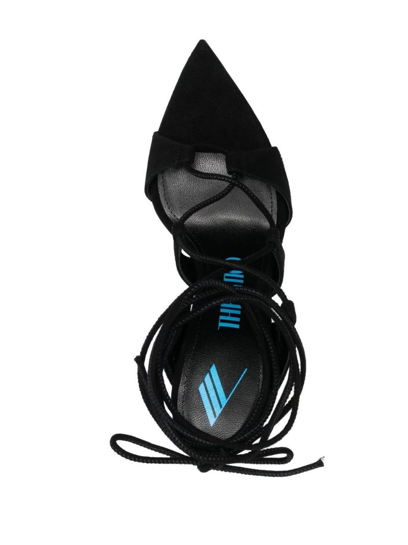 110mm lace-up sandals - 4
