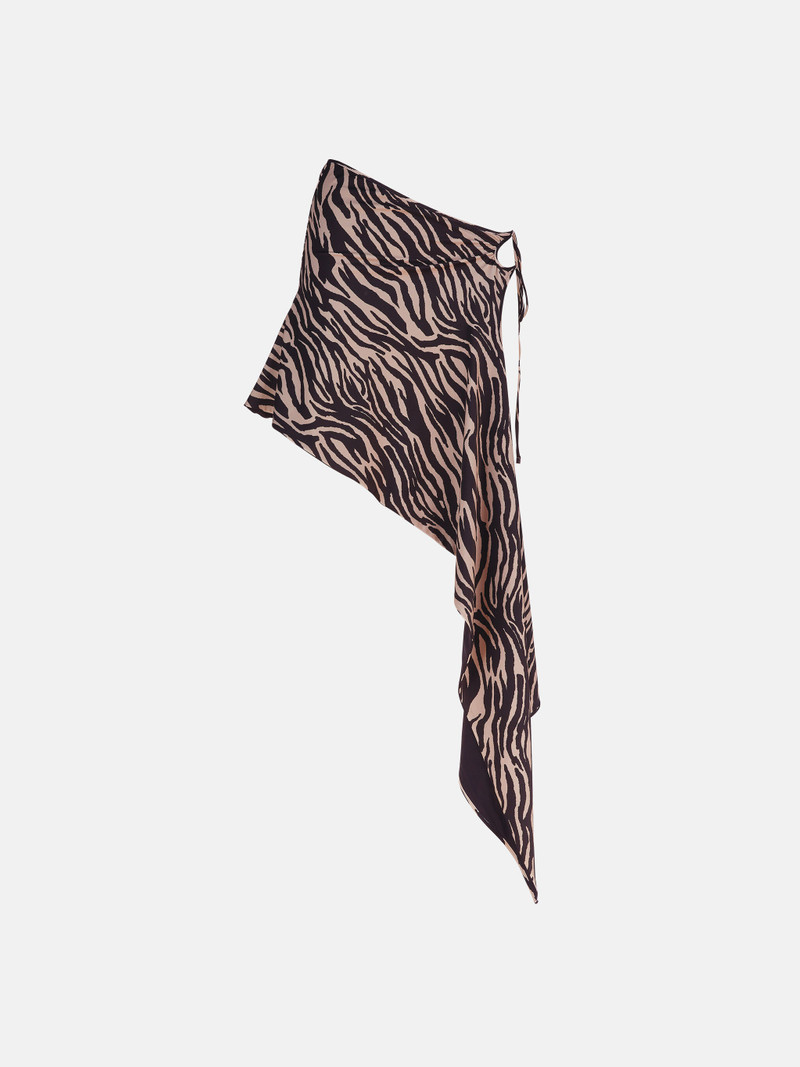 THE ATTICO CAPPUCCINO AND BLACK SKIRT outlook