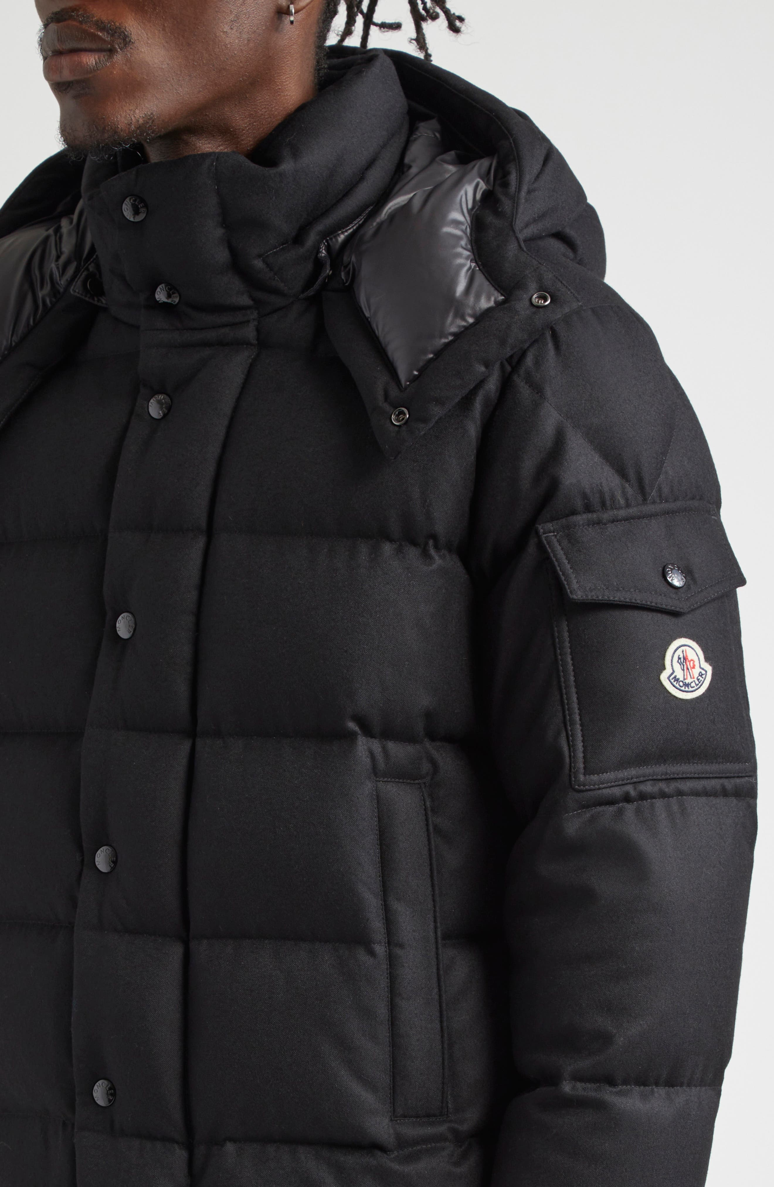 Moncler Vezere Down Puffer Jacket with Removable Hood in Black at Nordstrom - 4