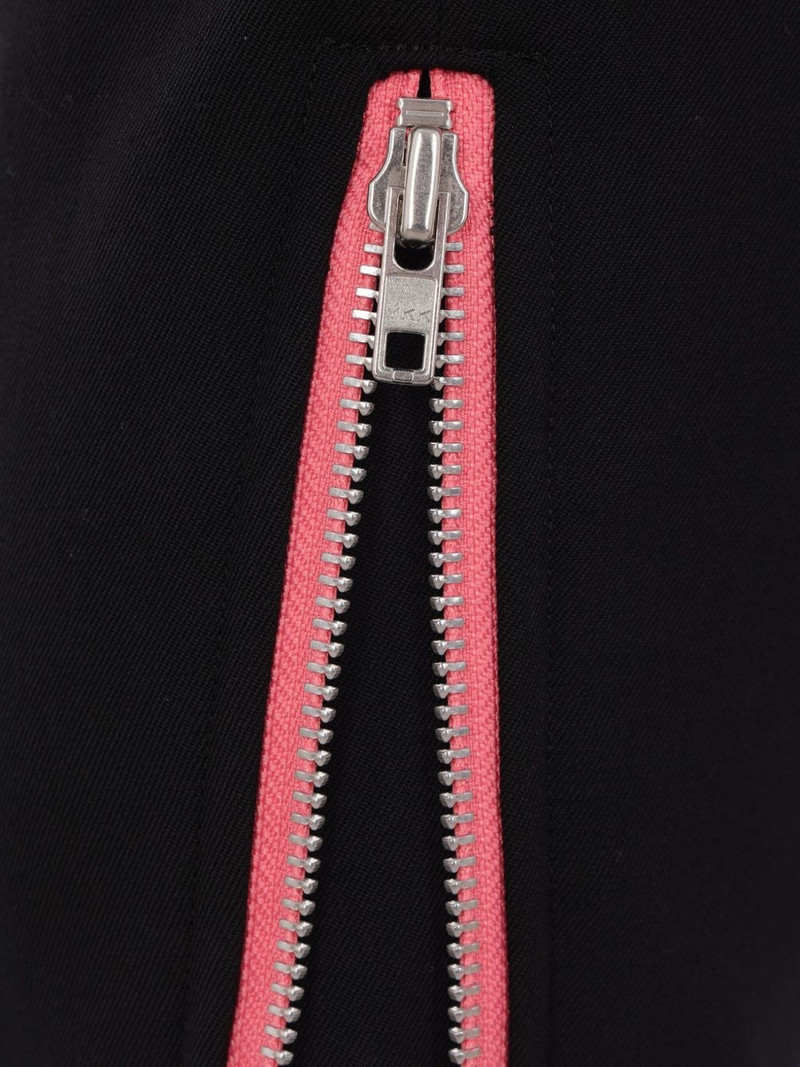 wool zip-detail trousers 3