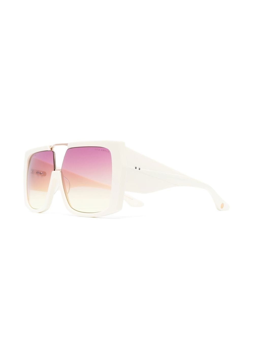 double gradient-lenses square-frame sunglasses - 3