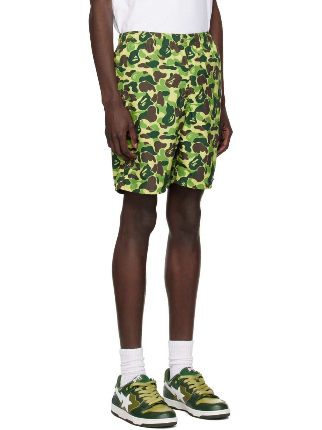 Green ABC Camo Shorts - 2