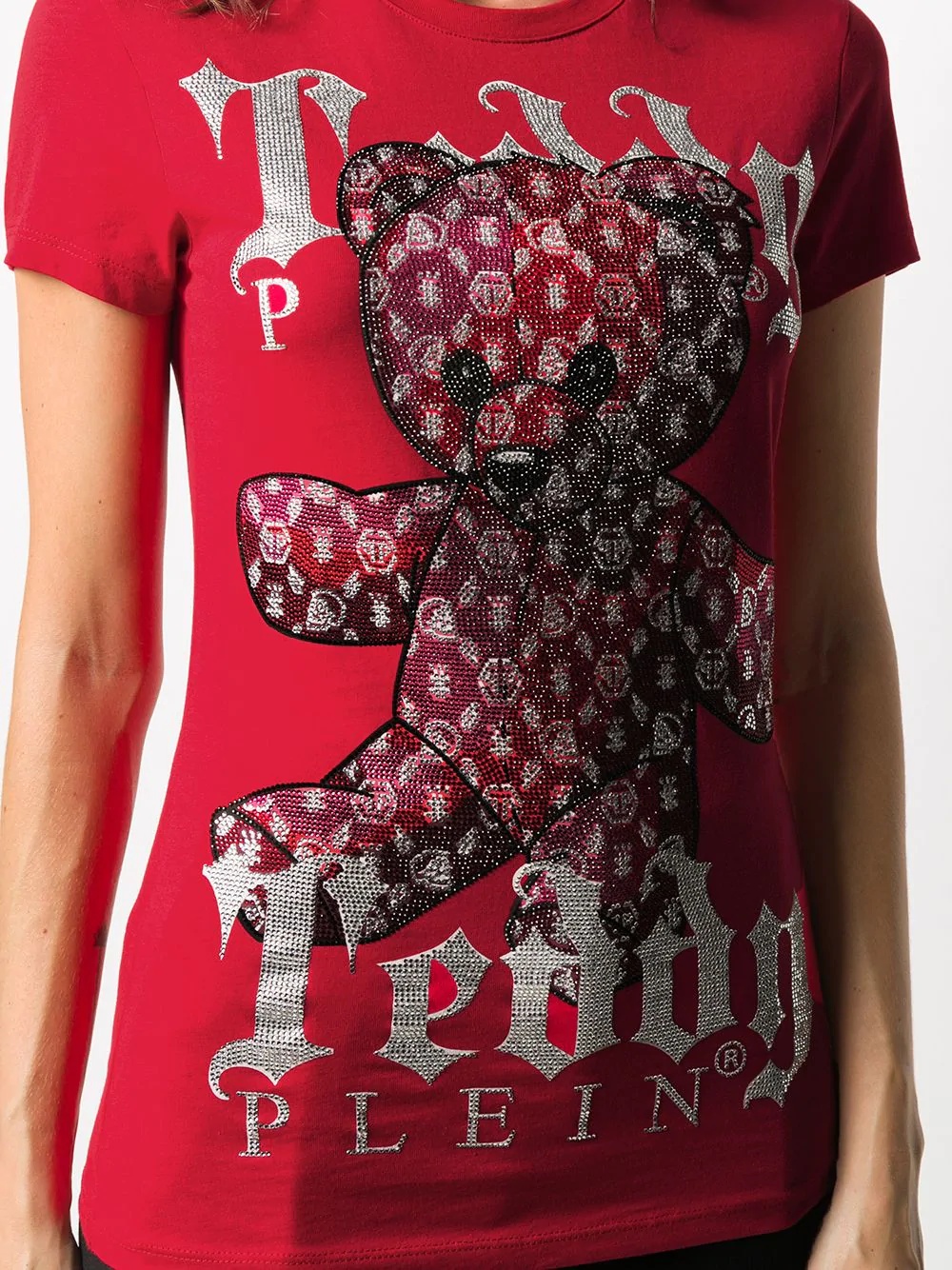 Monogram Teddy Bear crew neck T-Shirt - 5