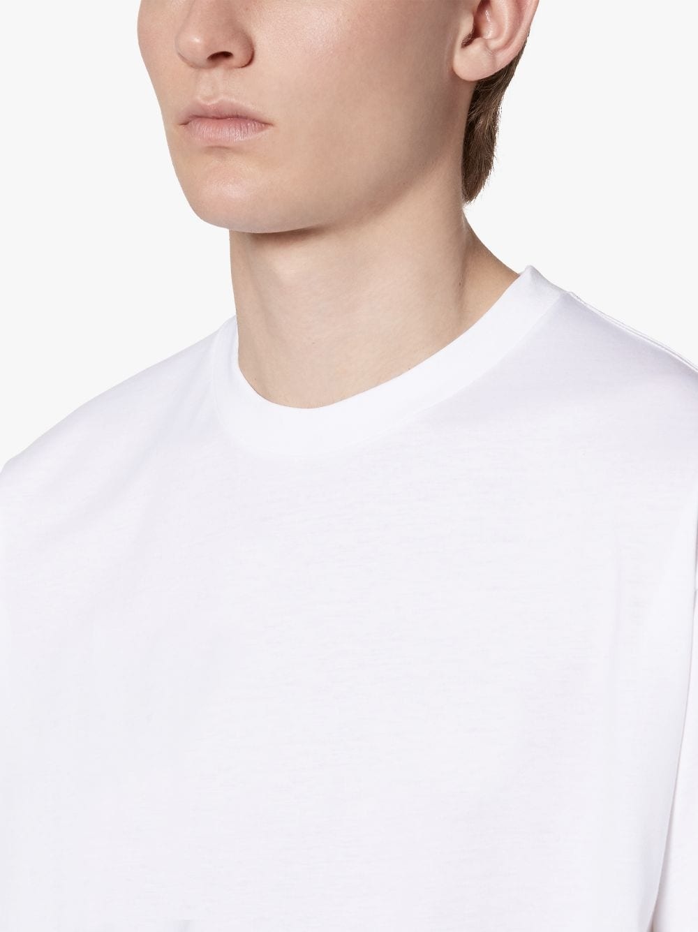 WHITE COTTON T-SHIRT - 4