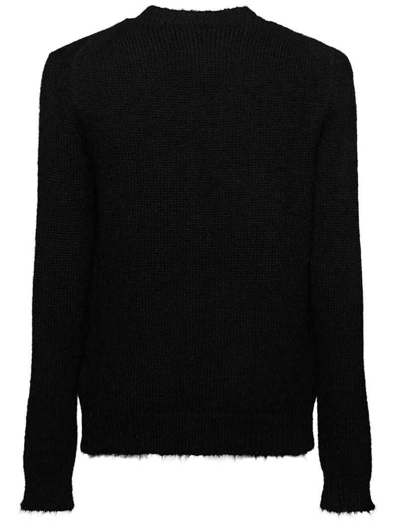 Alpaca blend crewneck knit sweater - 5